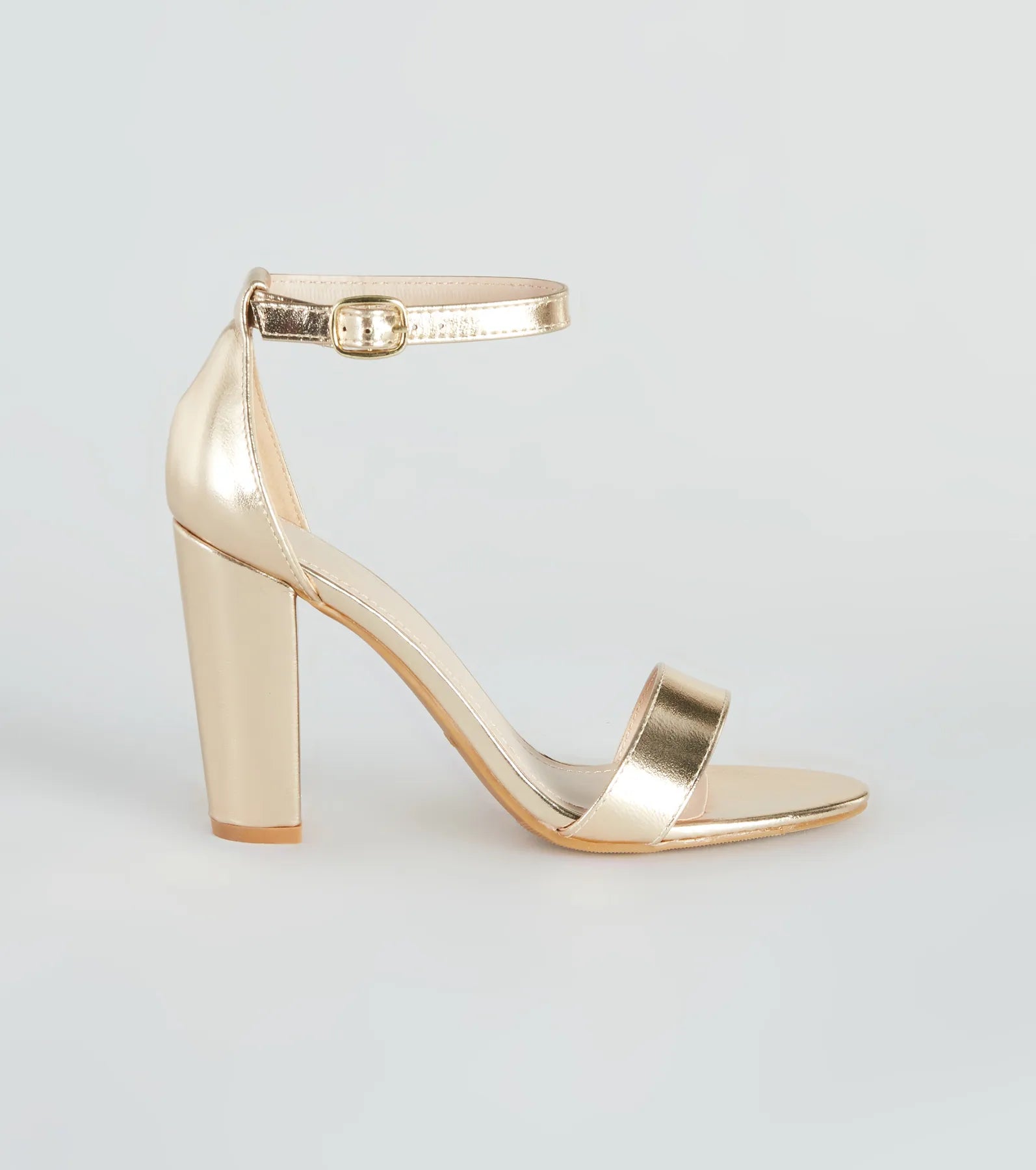 Party Savvy Metallic Block Heels