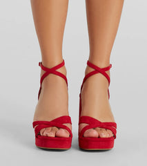 Statement Maker Strappy Platform Block Heels