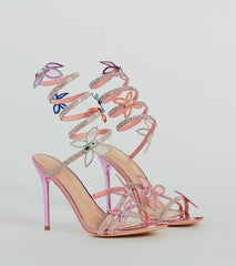 Spread Your Wings Butterfly Spiral Stiletto Heels