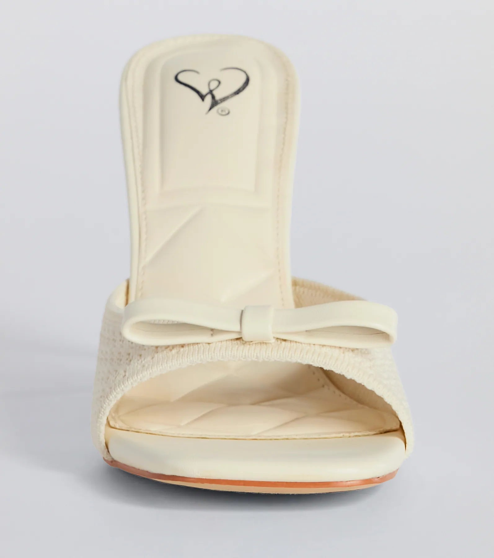 Adorable Finesse Knit Bow Stiletto Heels