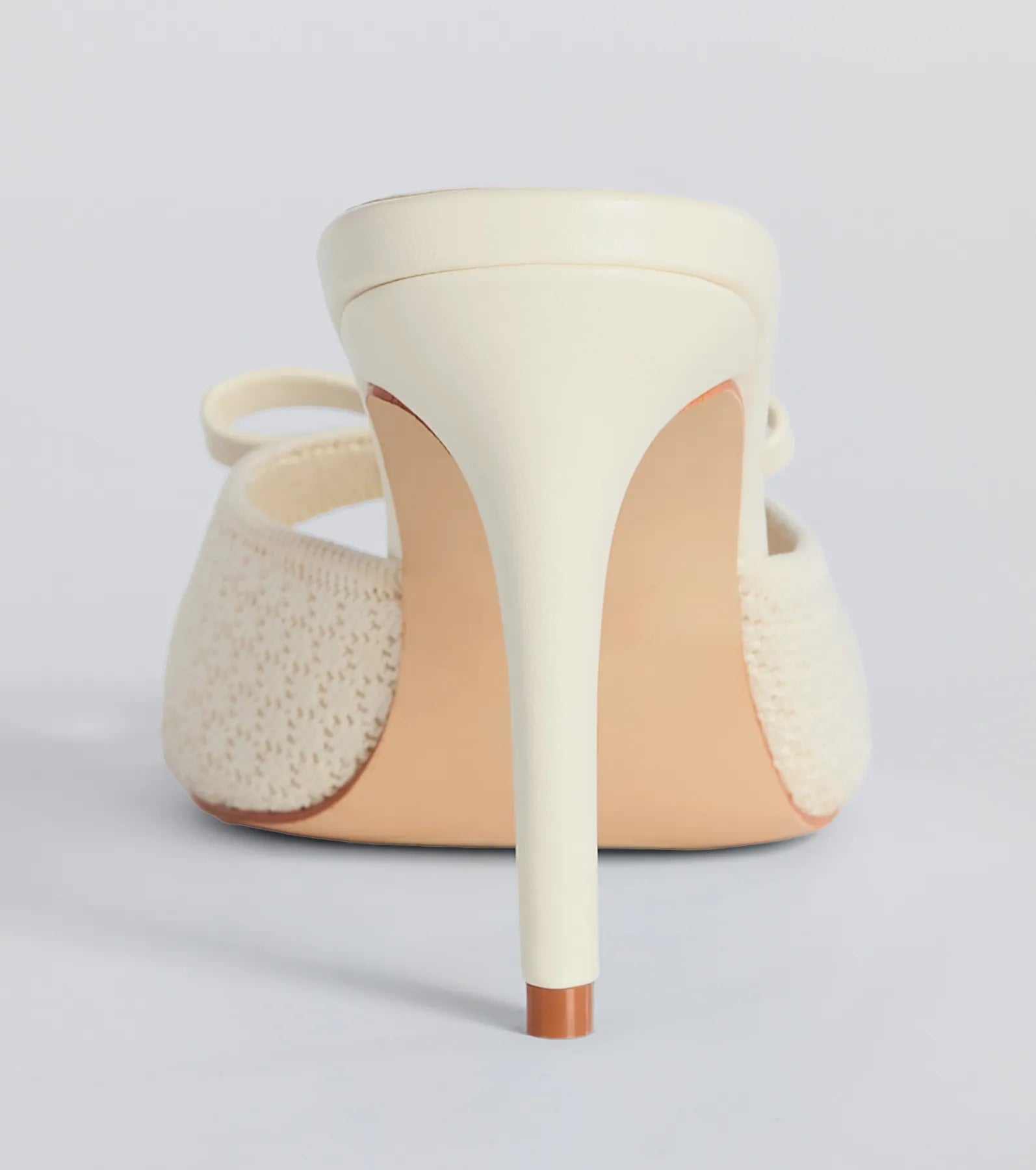 Adorable Finesse Knit Bow Stiletto Heels