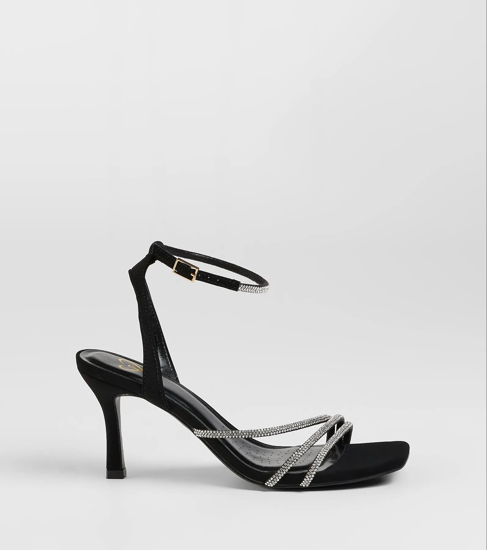 So Icy Rhinestone Kitten Stiletto Heels