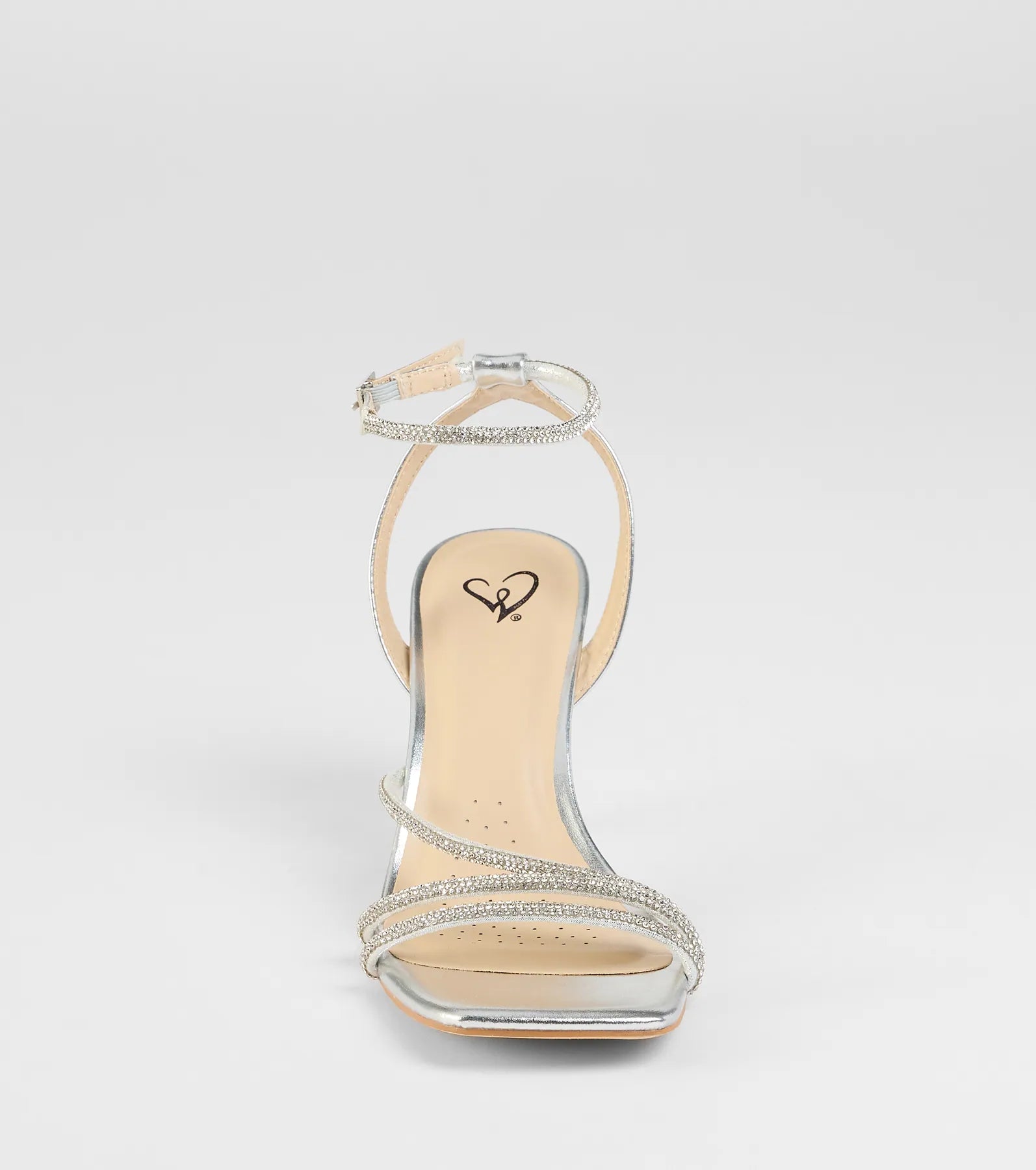 So Icy Rhinestone Kitten Stiletto Heels