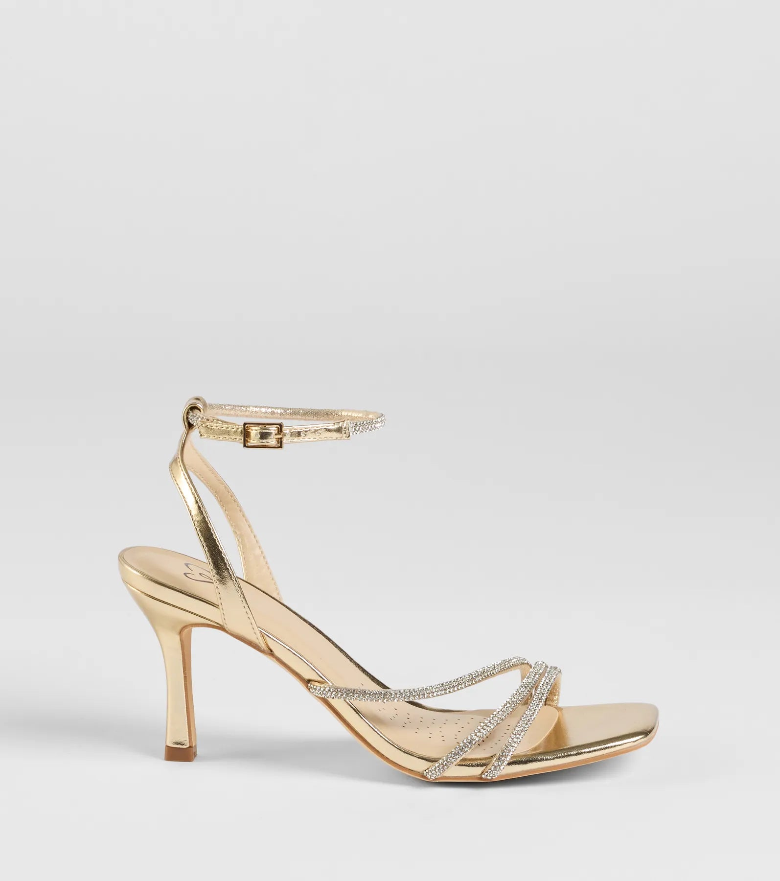 So Icy Rhinestone Kitten Stiletto Heels