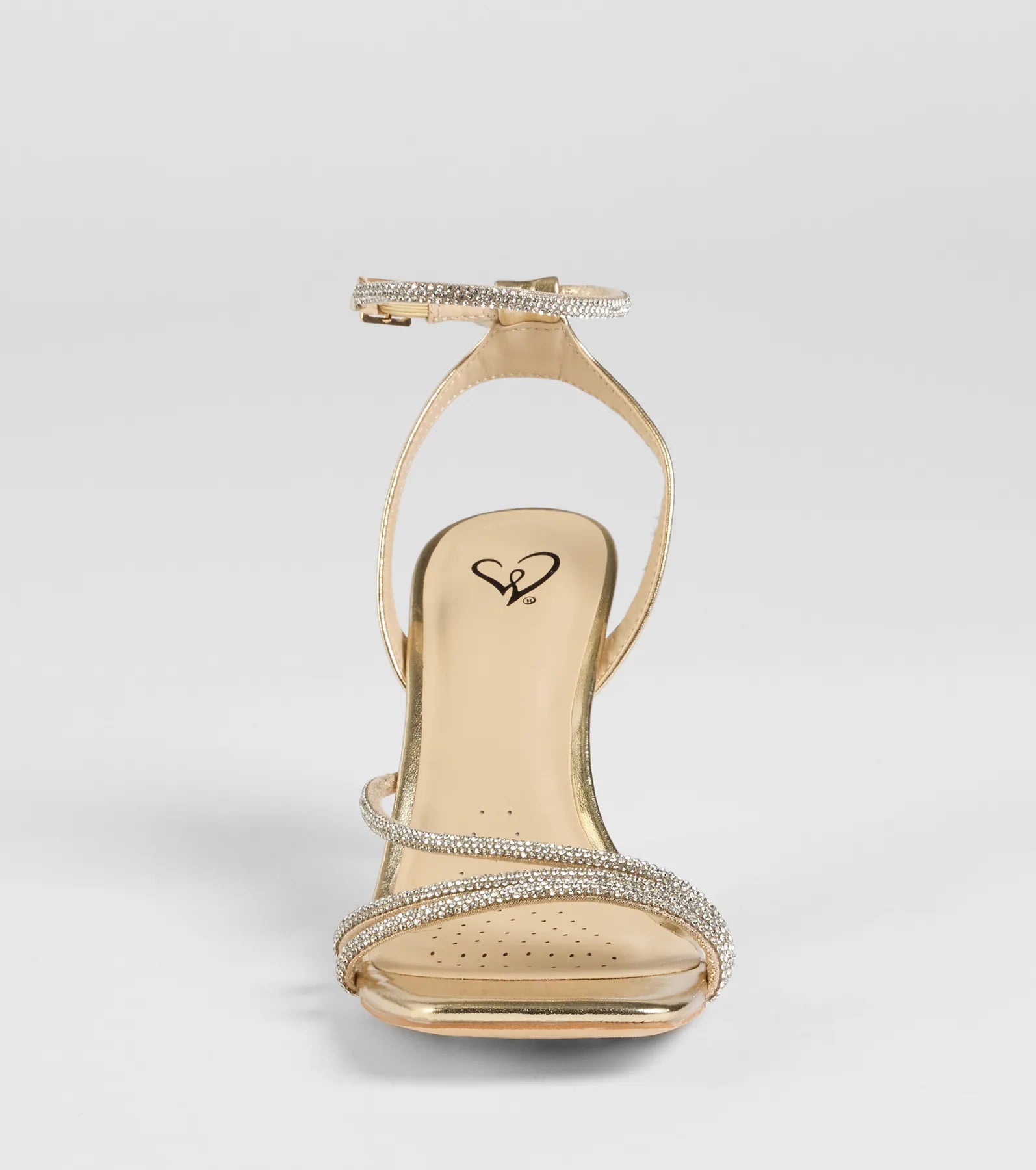 So Icy Rhinestone Kitten Stiletto Heels