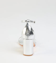 Fly Girl Butterfly Metallic Block Heels