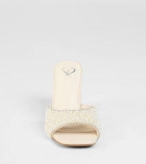 Classy And Cute Faux Pearl Block Heels