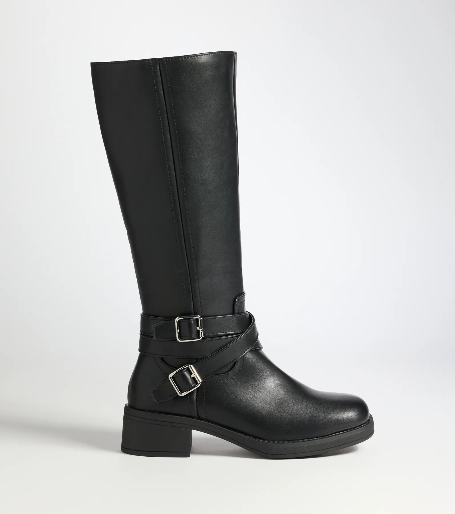 Effortlessly Edgy Under-The-Knee Boots