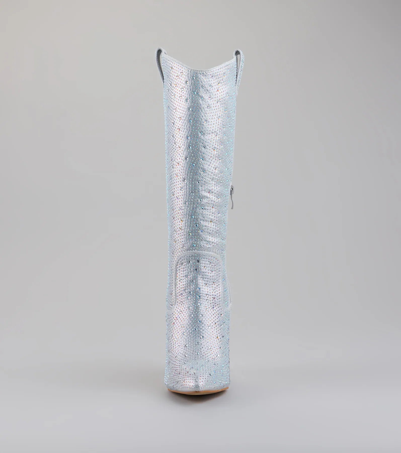 Total Glam Girl Rhinestone Knee-High Boots