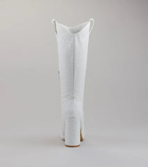 Chic Girl Era Pearl Knee-High Boots