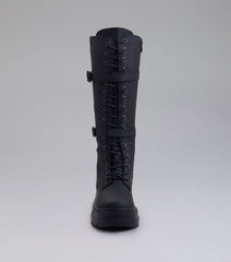 Serve and Slay Under The Knee Combat Boots
