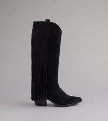 Trendy Strut Fringe Western Boots