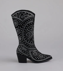Glam Strut Rhinestone Cowboy Boots