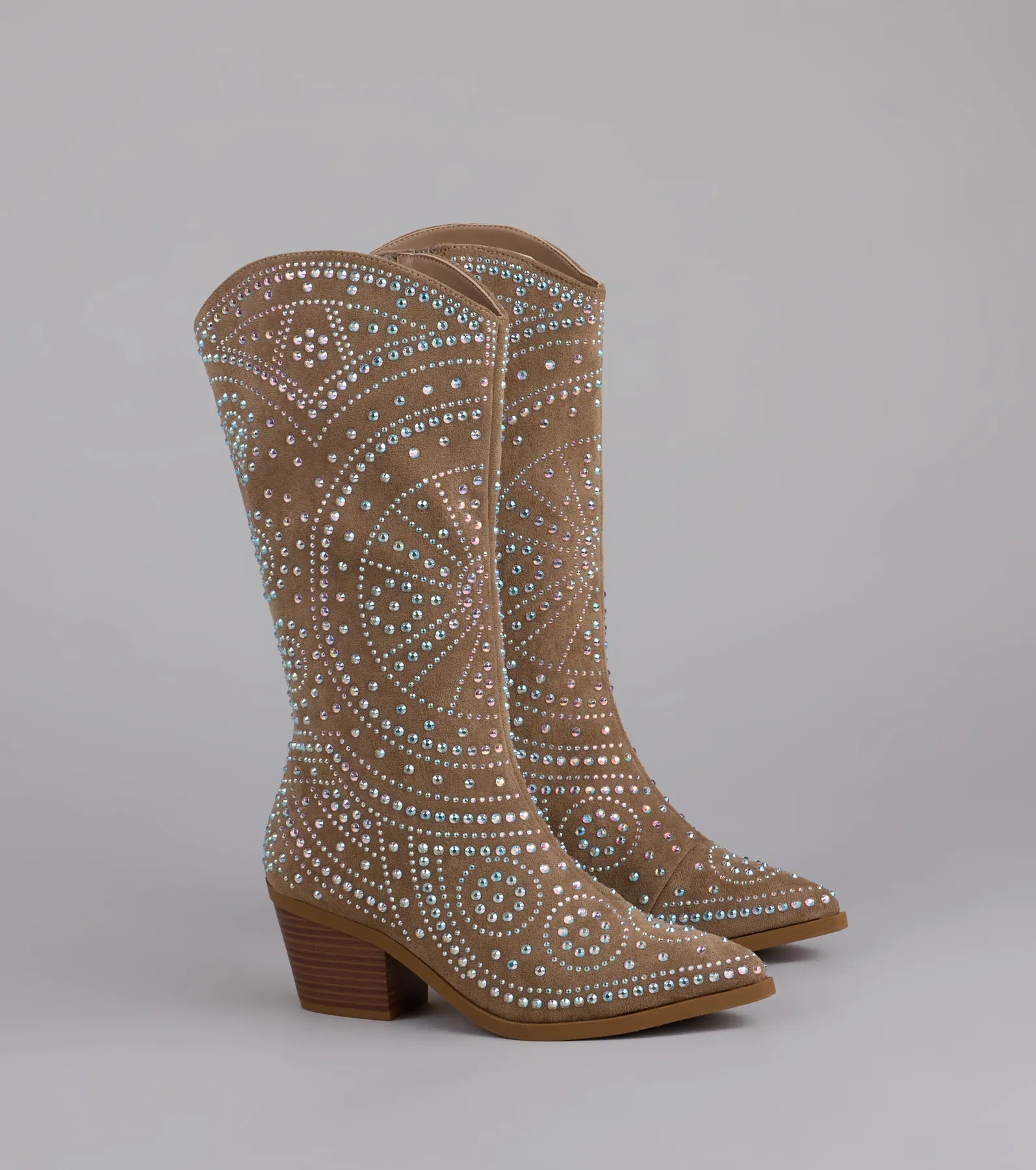 Glam Strut Rhinestone Cowboy Boots