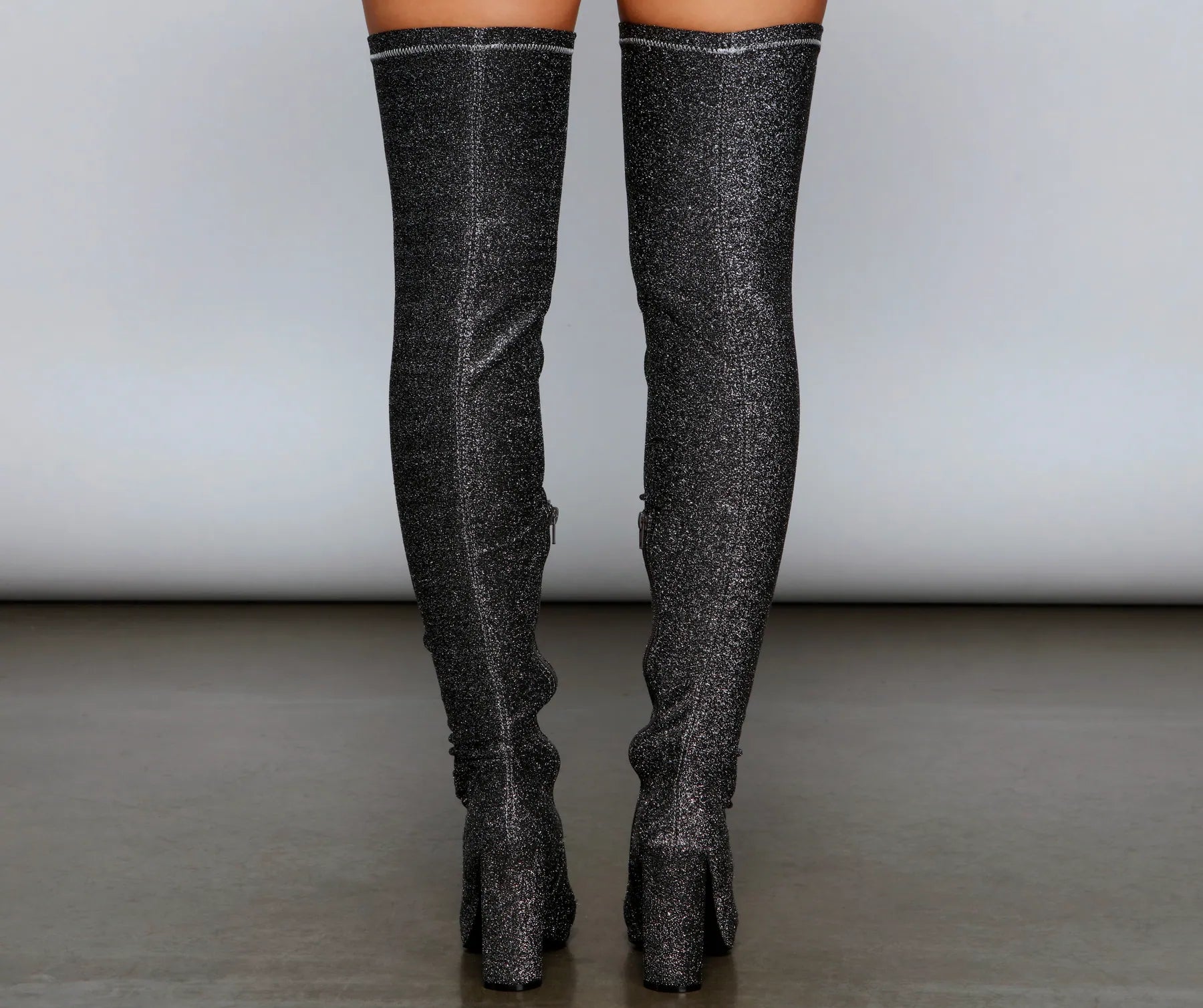 Bring The Shine Over The Knee Boots
