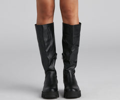 Rugged Chic Lug Sole Boots