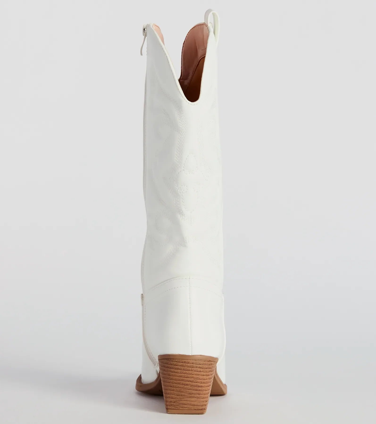 What A Beaut Faux Leather Cowboy Boots