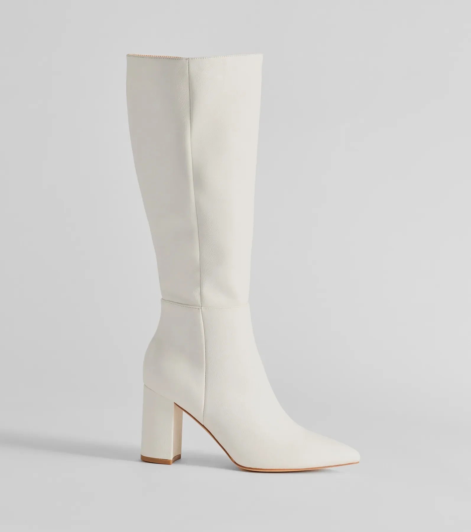 Style Statement Under-The-Knee Faux Leather Boots