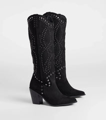 Western Edge Studded Cowboy Boots