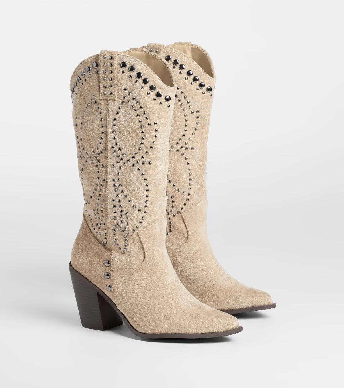 Moving Along Studded Cowboy Boots