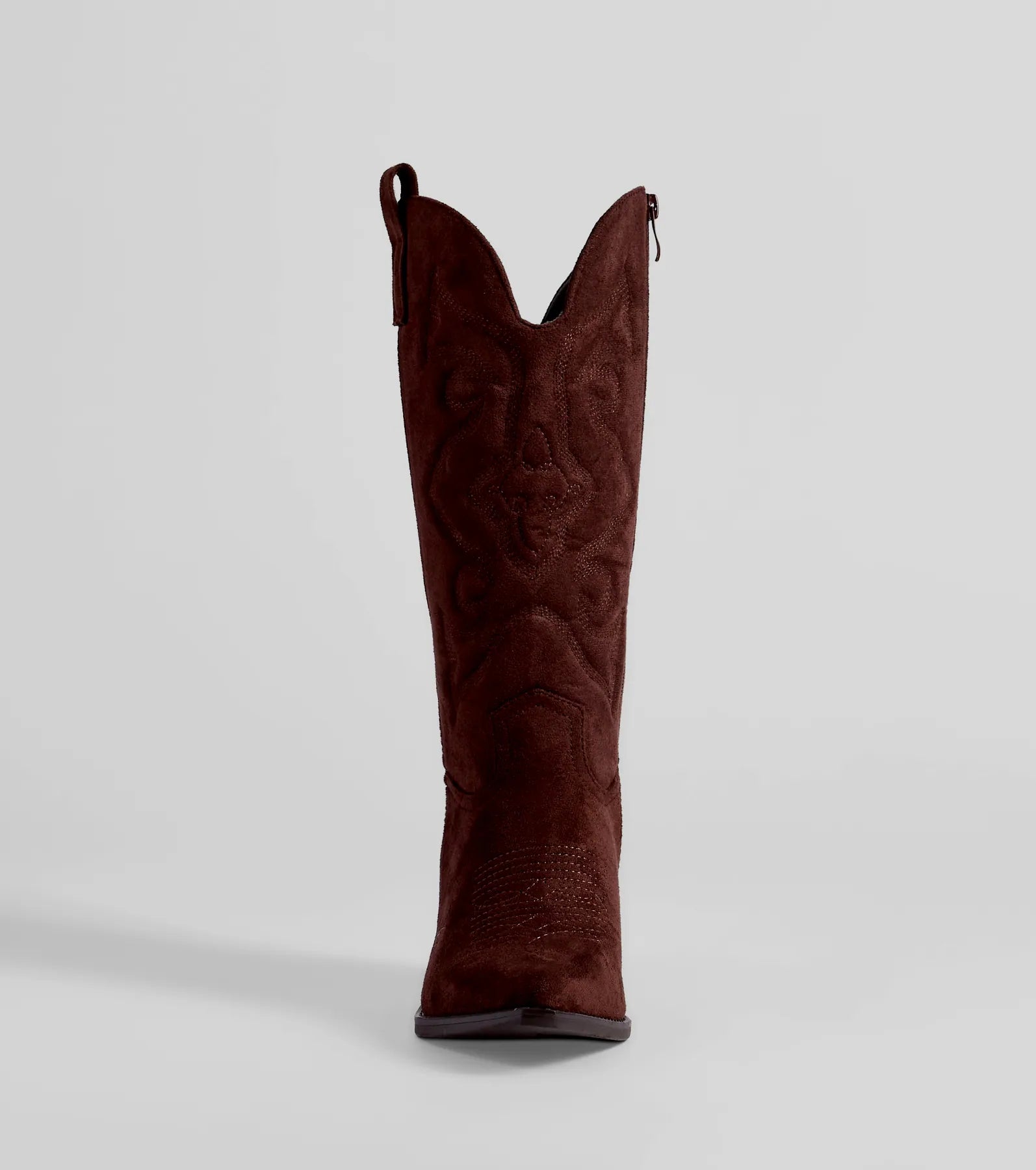 Country Threads Western Microsuede Cowboy Boots