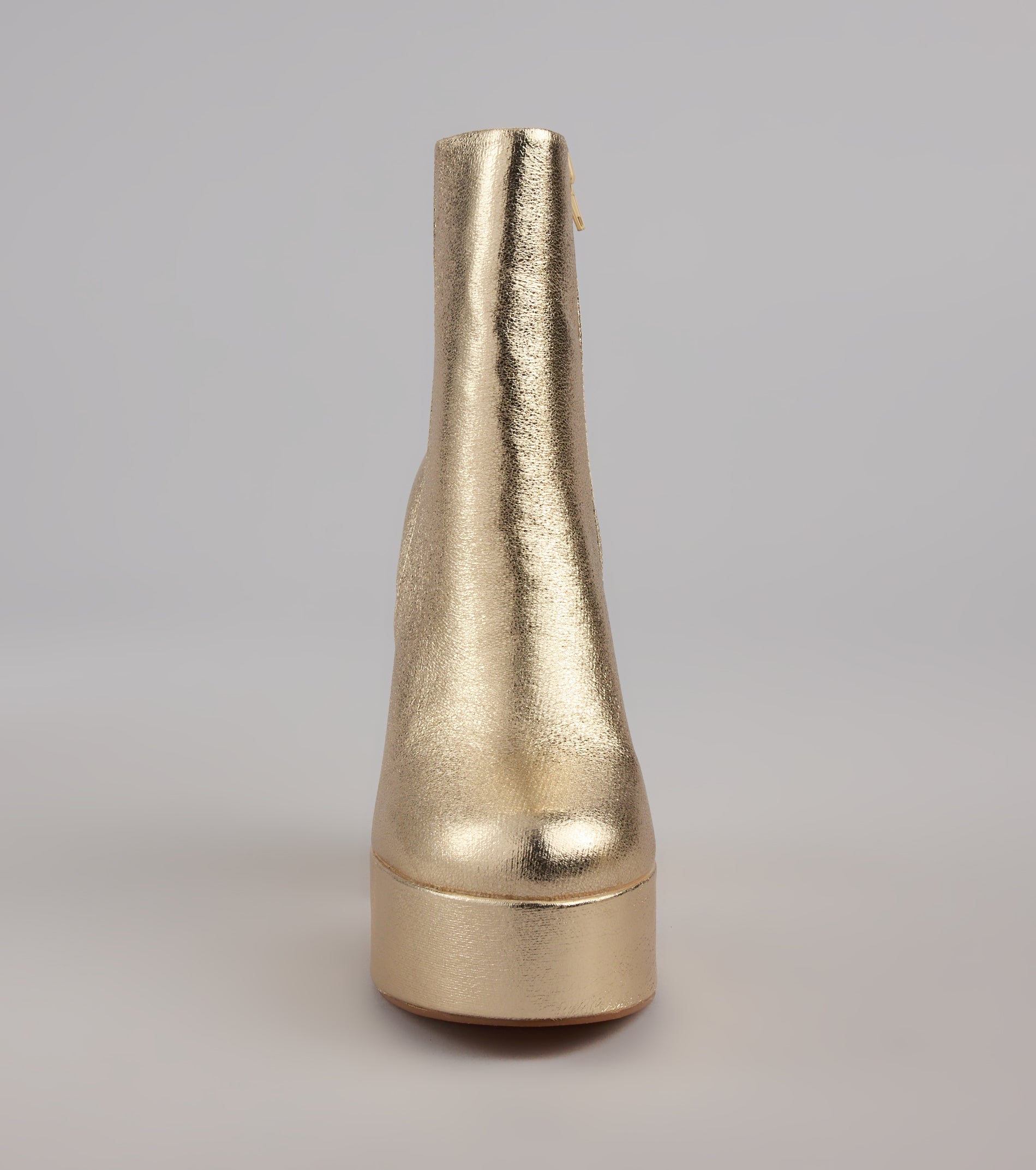 Disco Fever Metallic Platform Booties