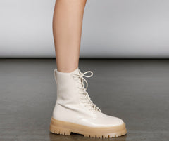 Stepping On The Edge Lug Booties