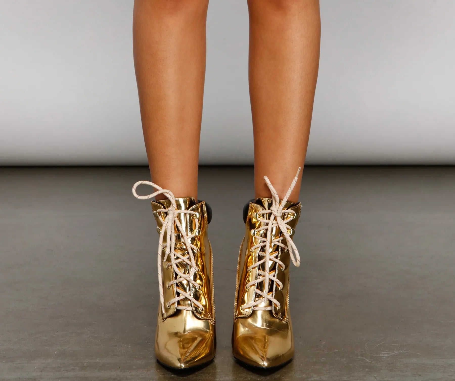 Futuristic Glamour Chrome Booties