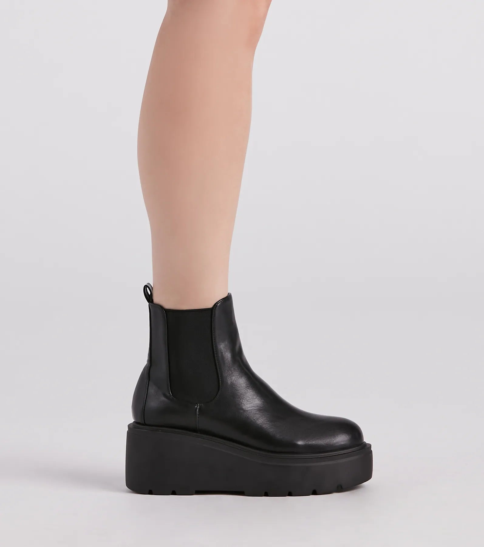 It's True Lug Platform Booties