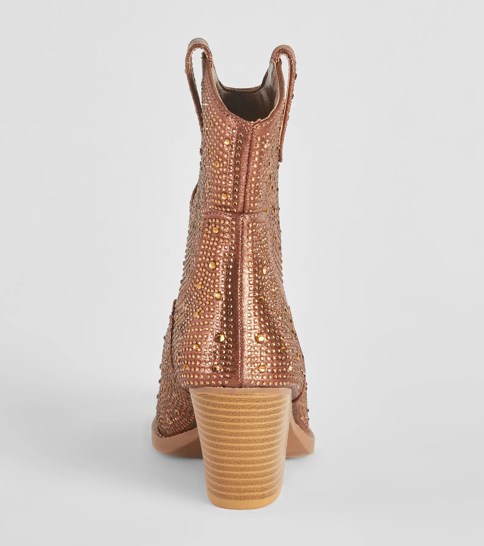 Glitzy Rhinestone Western Booties