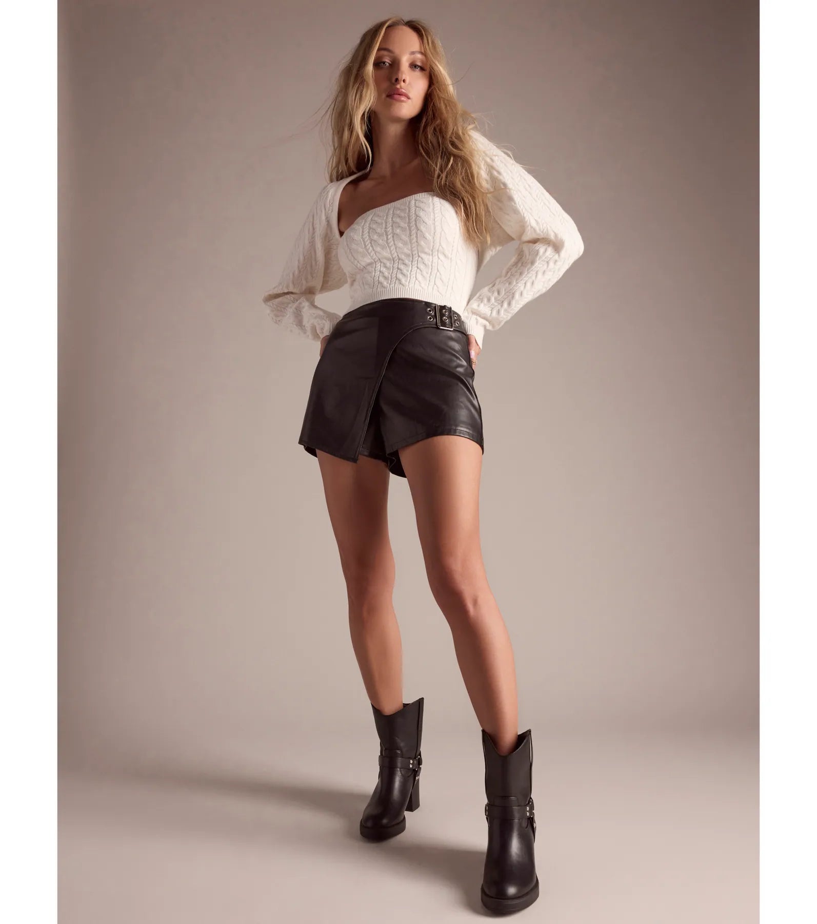 Strut It Out Moto Block Heel Platform Booties