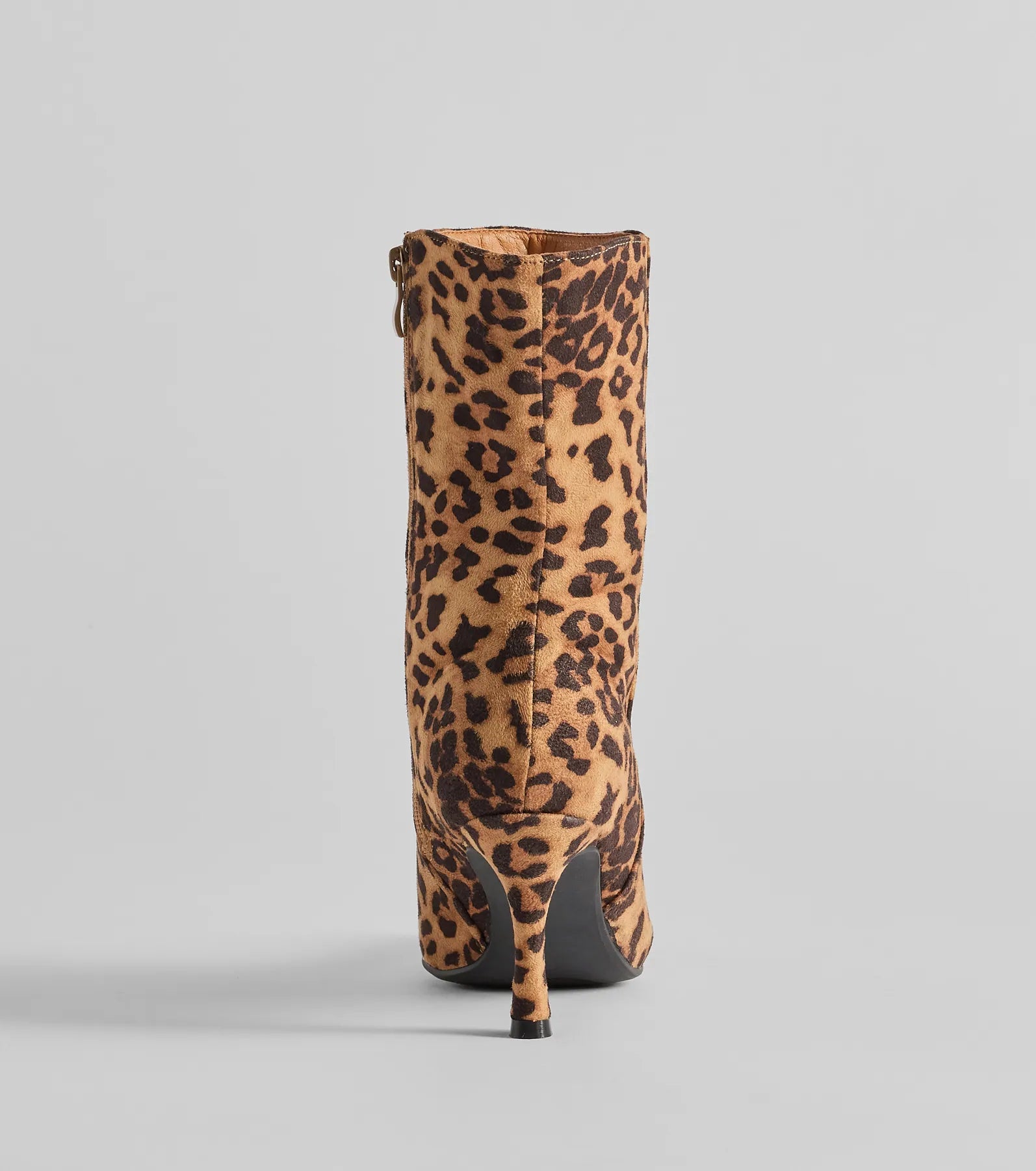 Fierce Strut Leopard Print Stiletto Booties