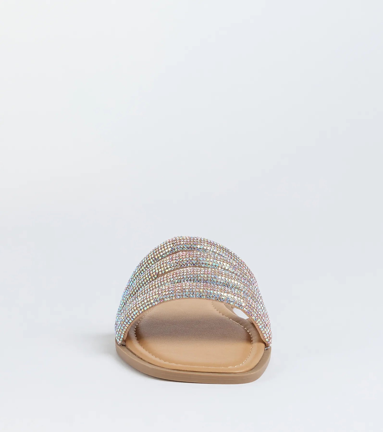 Always Shine Rhinestone Strappy Flat Sandals