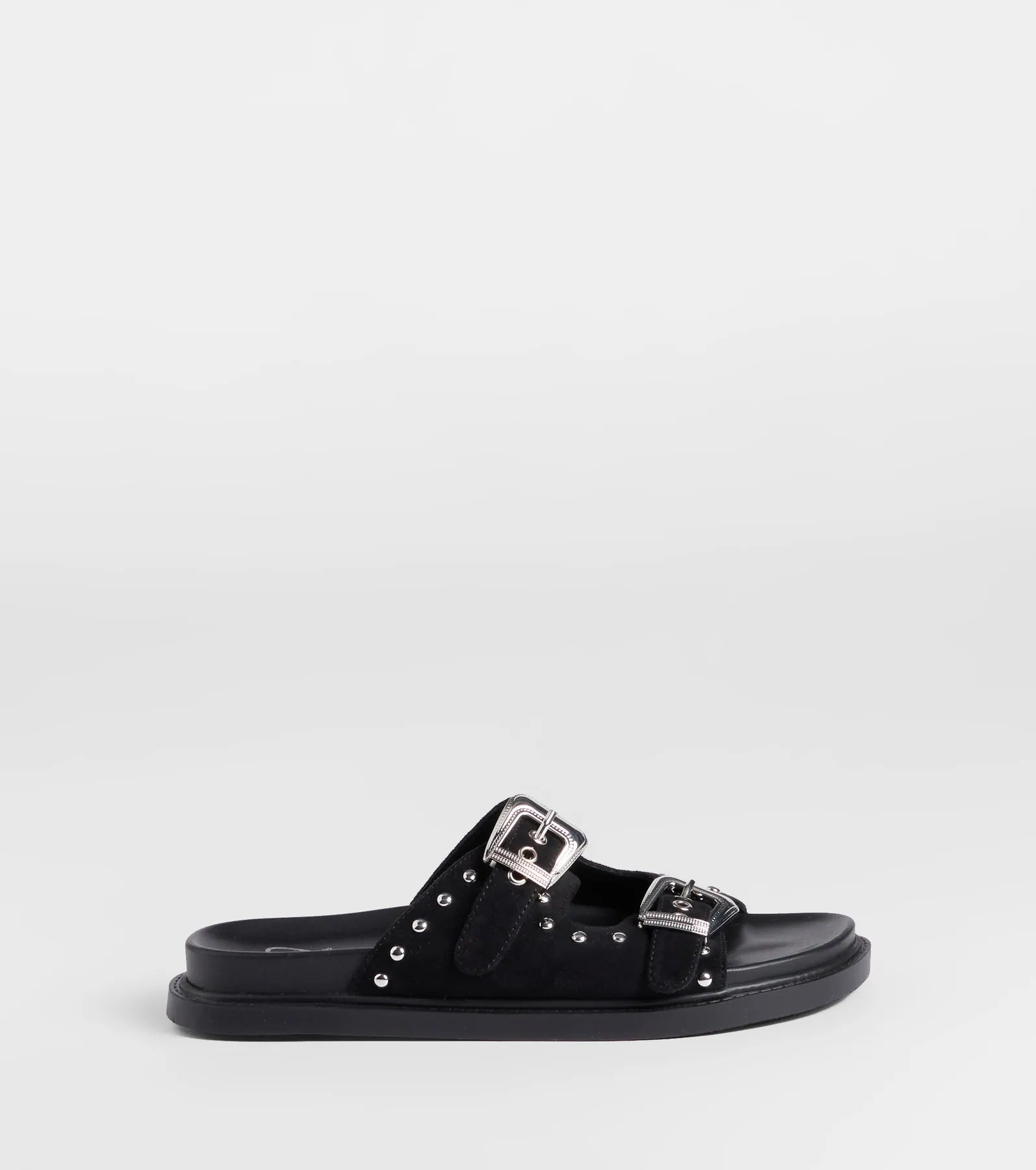 Cool Girl Studded Western Buckle Sandals