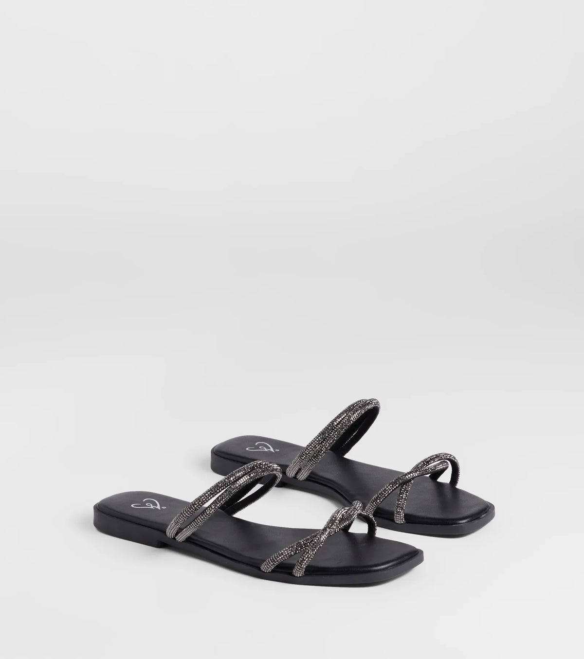 Memorable Muse Rhinestone Strappy Sandals