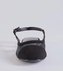 Classically Chic Slingback Colorblock Ballet Flats