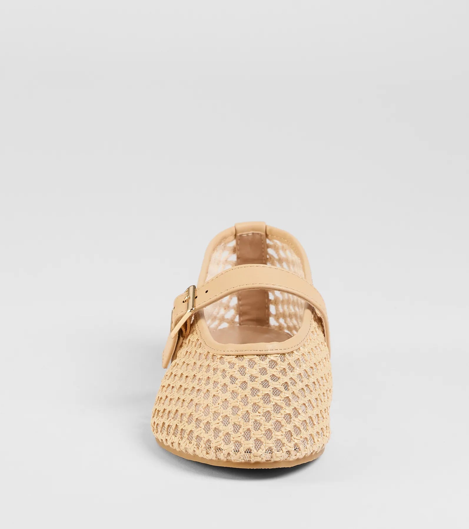 Adorable Style Braided Mesh Ballet Flats