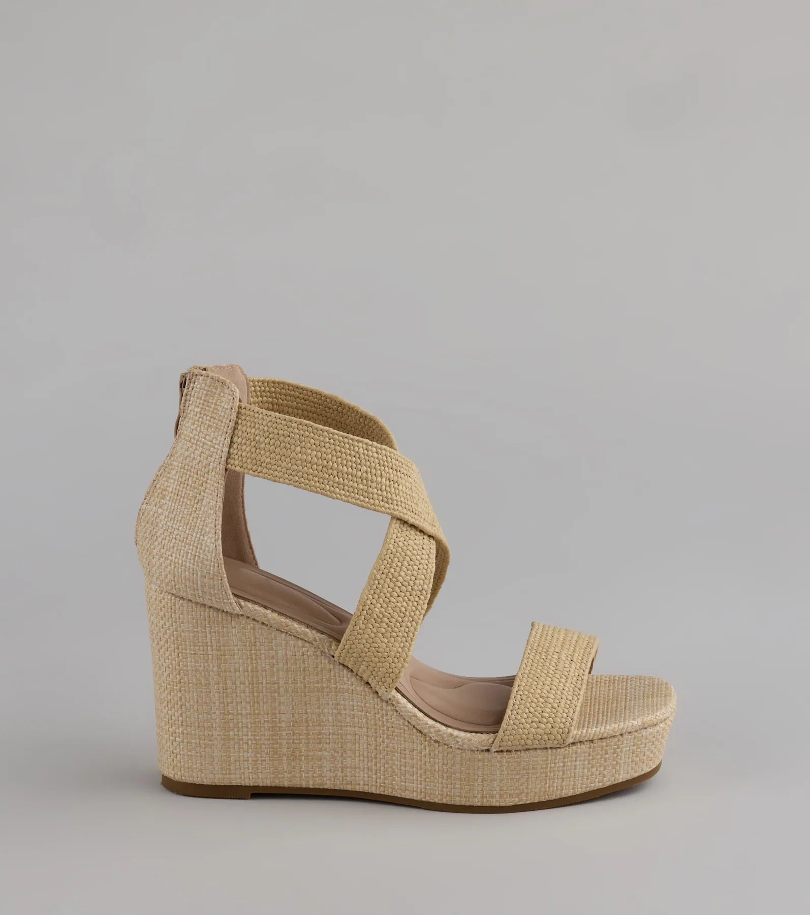 Sun Soaked Espadrille Strappy Wedges