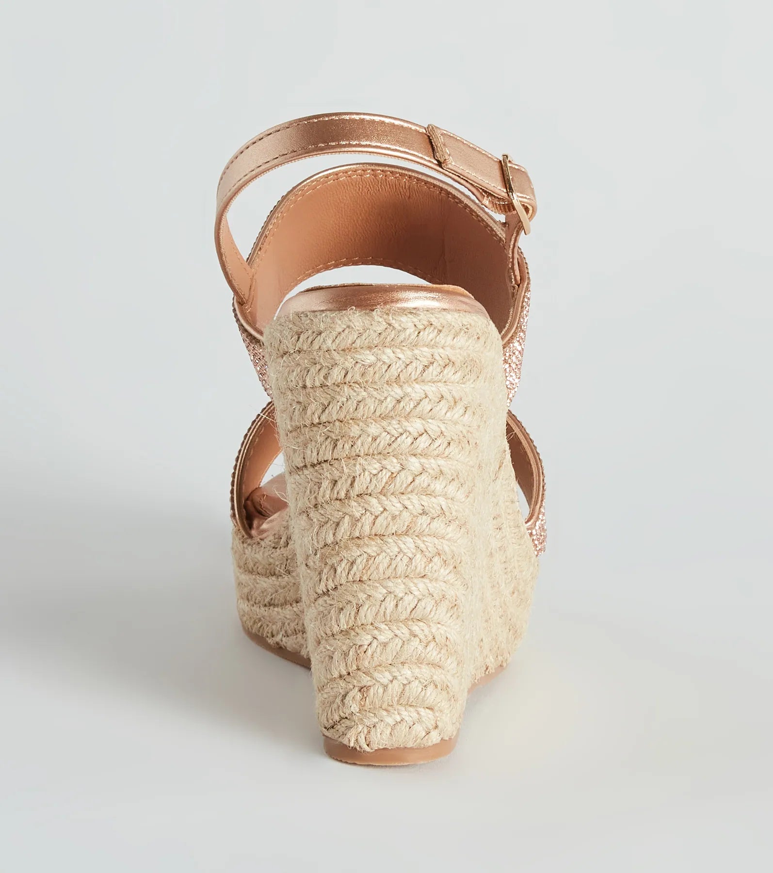 Vacay Luxe Rhinestone Espadrille Wedges