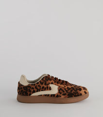 Wild Stride Suede Leopard Sneakers