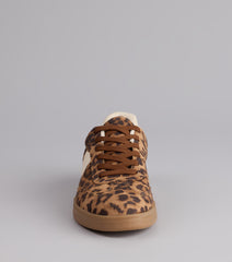 Wild Stride Suede Leopard Sneakers