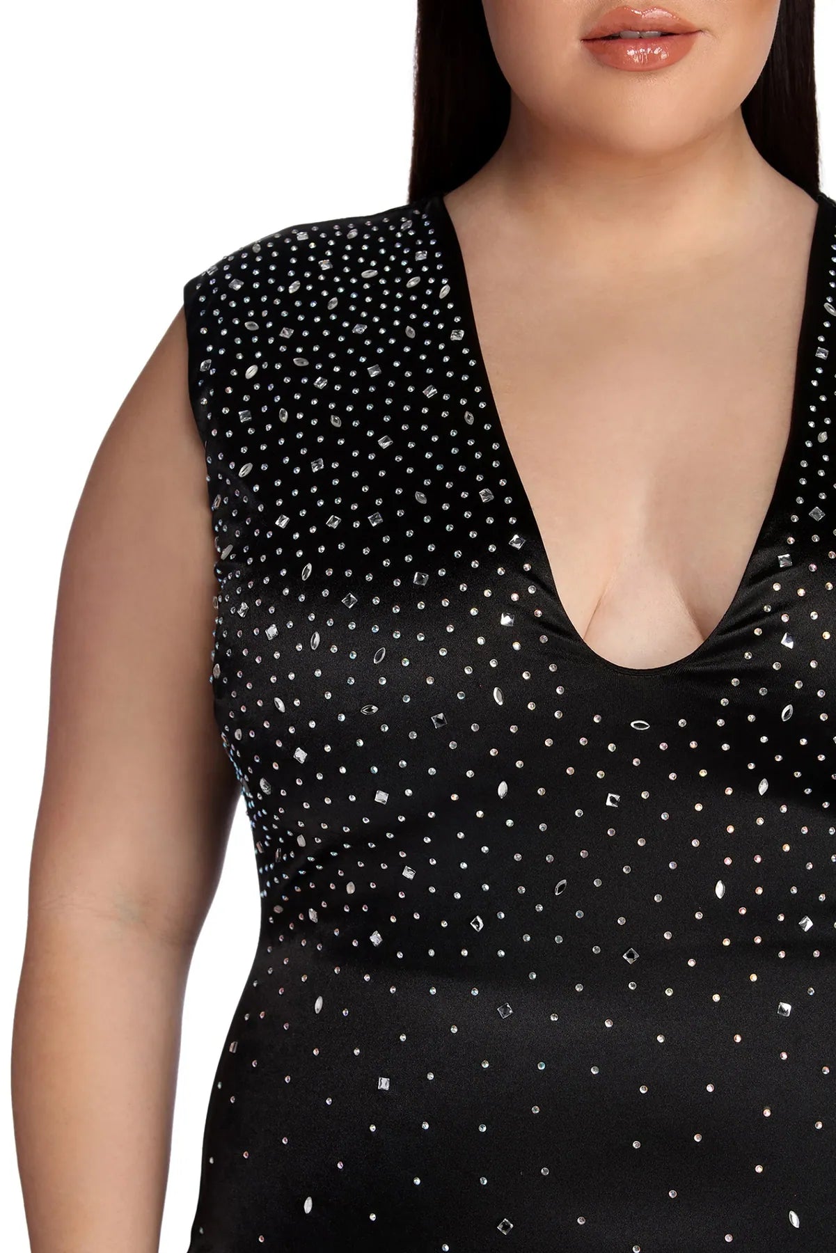 Plus London Heat Stone Mini Dress