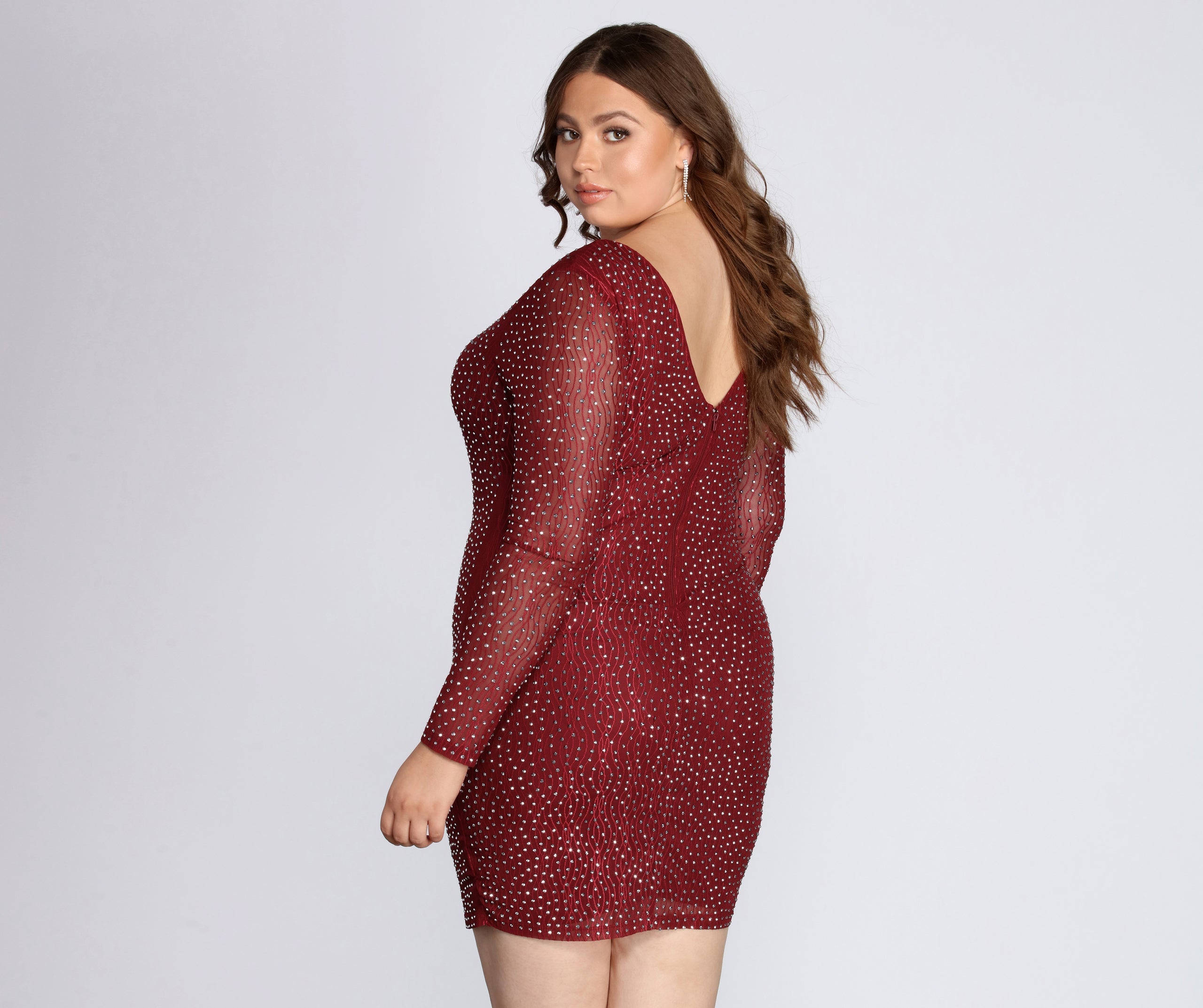 Plus Set In Heat Stone Dress