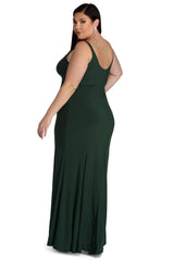 Plus Addie Formal High Slit Dress