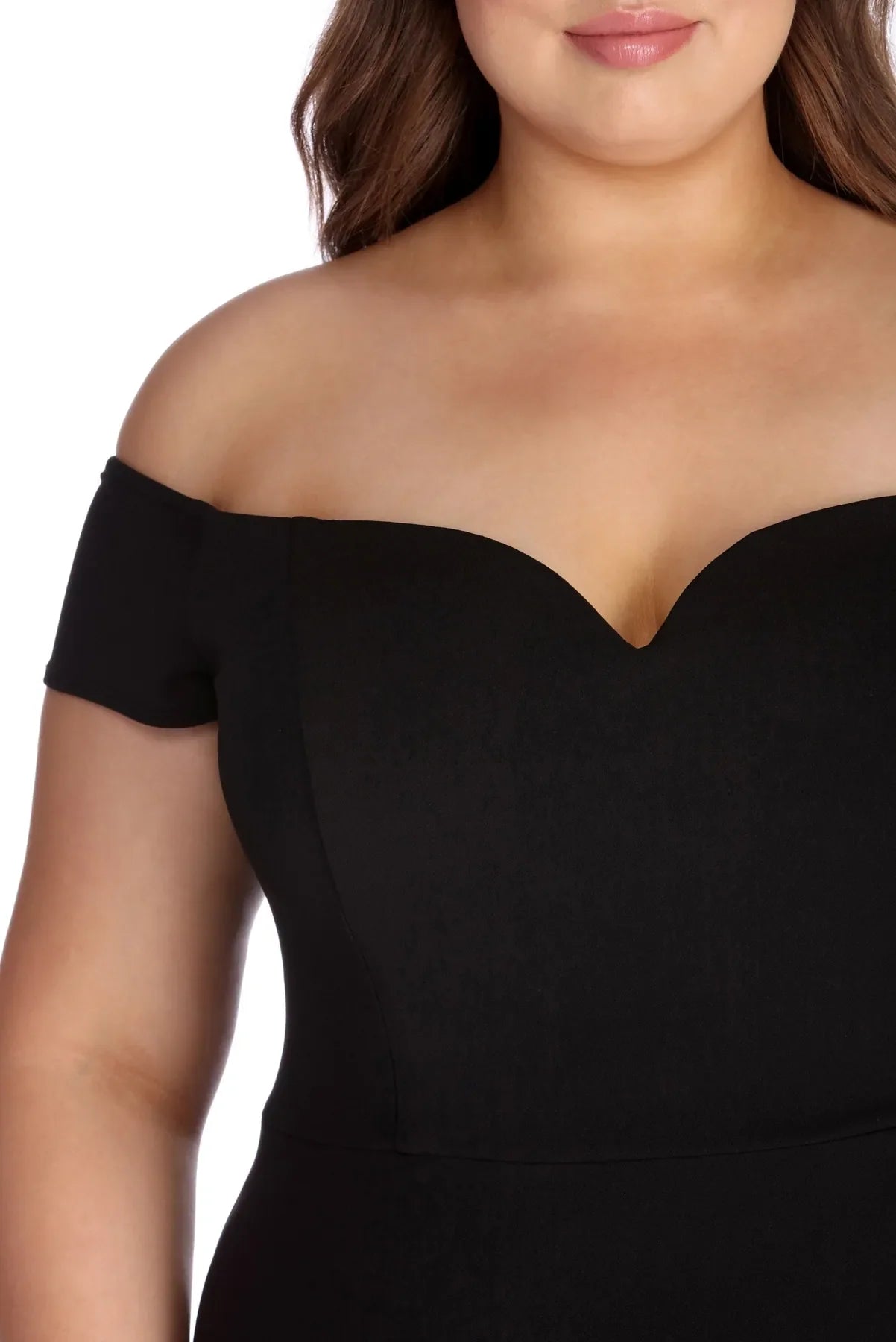 Plus Oriana Off-Shoulder Gown