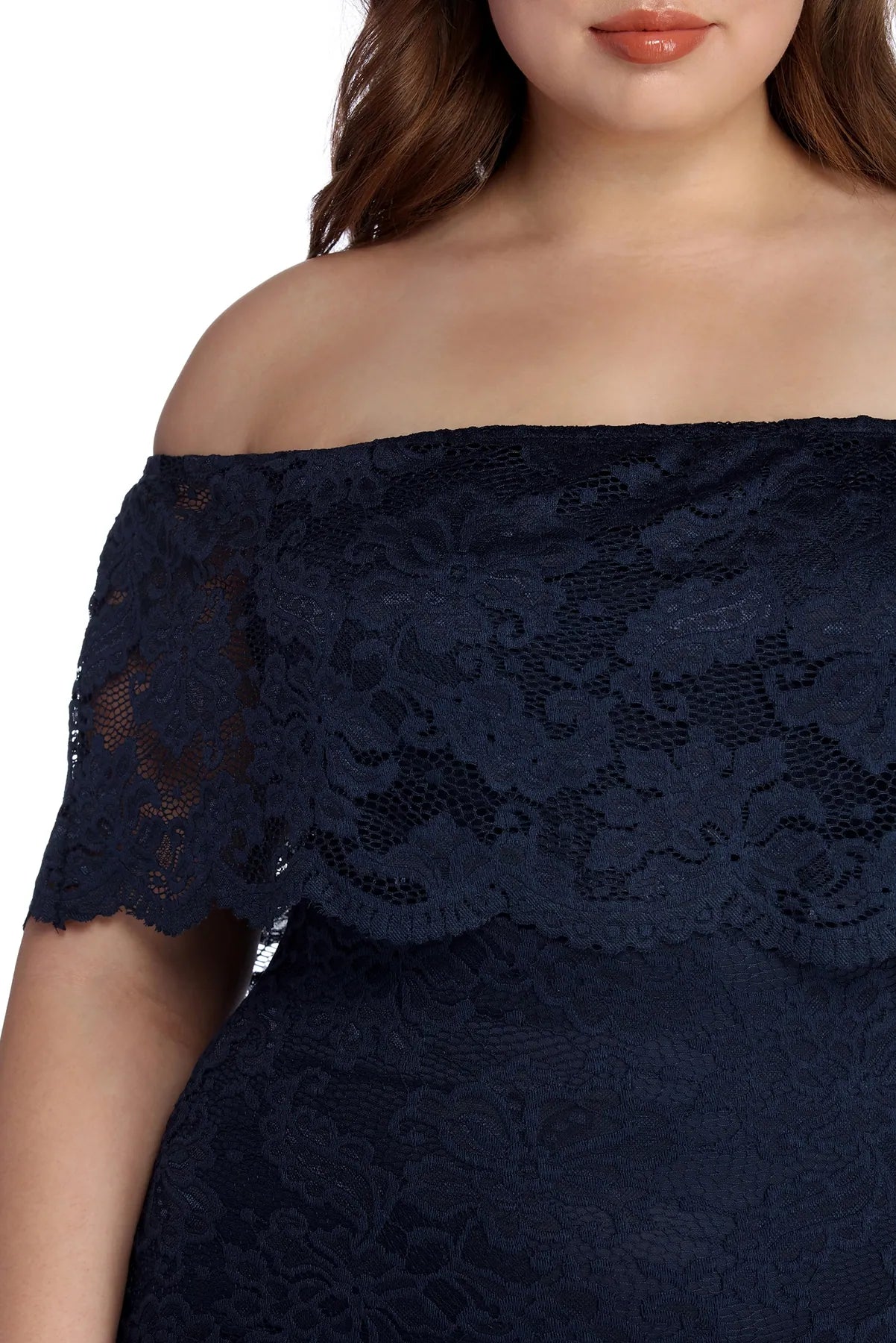 Plus Lace Appeal Midi Dress