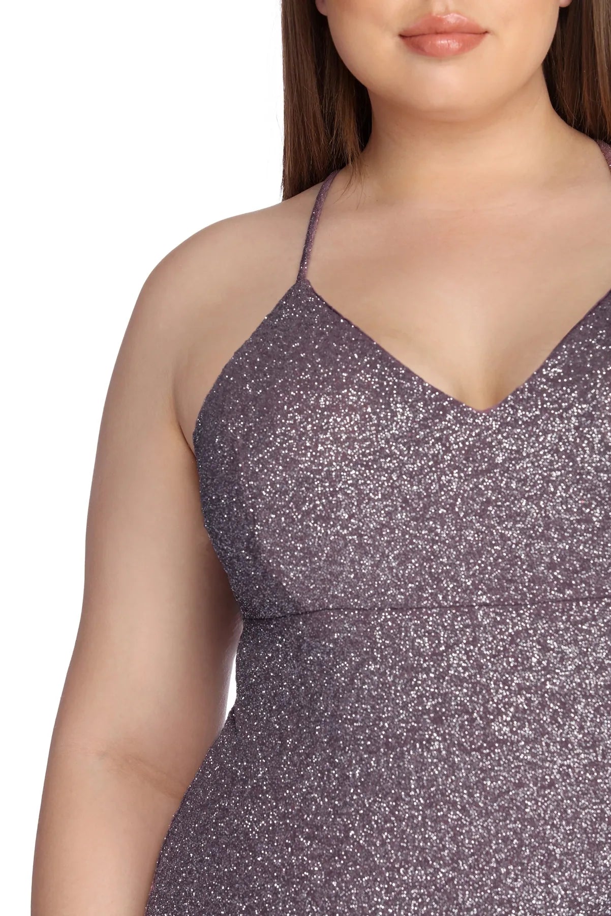 Plus Glow In Glitter Dress